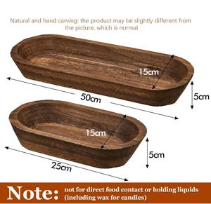 Cuencos para Velas de Madera de Acacia Hechos a Mano - Cuencos Vacíos para Hacer Velas Largas, Estilo Lujoso al por Mayor para Decoración de Navidad y Pascua - Product Image 6