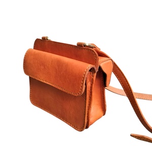 <b>Vintage</b> <b>Mini</b> Leather Crossbody Sling Bag Trendy Classic Casual Preppy Style for Spring and Summer Handmade From Indonesia - Product Image 4