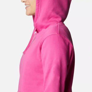 Sudadera con capucha de gran tamaño para mujer, ropa deportiva de gimnasio con logotipo personalizado, ropa de calle de alta calidad, algodón de rizo francés en blanco, cómoda menta - Product Image 5