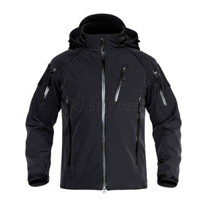 Veste imperméable professionnelle légère coupe-vent avec capuche pour les sports de plein air et les tenues décontractées - Product Image 3