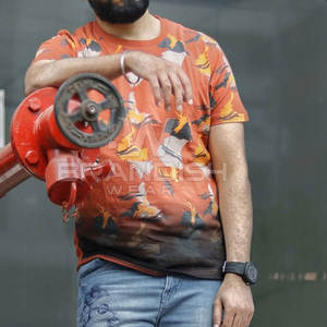 Sublimación camiseta diseño personalizado Slim Fit sublimación camiseta poliéster tasa al por mayor sublimación camisetas - Product Image 5