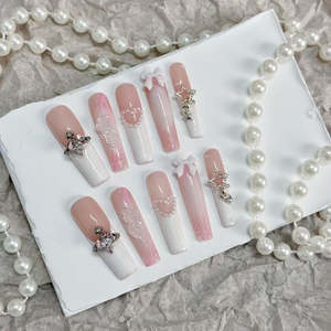 Uñas Postizas Color Rosa Stardust - Product Image 3