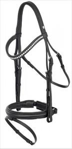 Bride équestre élégante à échantillon rapide pour chevaux Conception de flétrissement élevé Dressage en cuir Bride de compétition pour chevaux Portable - Product Image 5