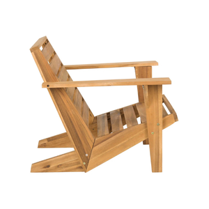 Chaise de jardin Adirondack en teck de qualité supérieure mobilier de salon en bois pour patio extérieur - Product Image 4