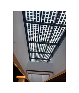 Sistema de Techo Solar Personalizado de Fábrica, Módulo de Doble Vidrio BIPV de 500 Vatios con Diseño Transitable para Terraza en Azotea - Product Image 3