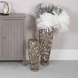 Customizable Modern and Unique Design Meta <b>Decorative</b> Aluminium Floor Flower <b>Vase</b> Indoor or Outdoor Metal <b>Decorative</b> <b>Vase</b> - Product Image 3