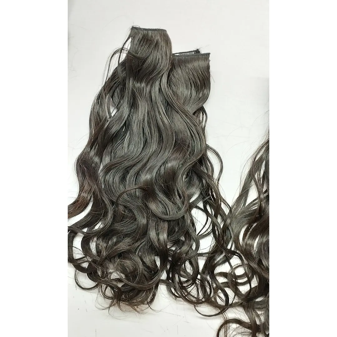 RAW HAIR CLIP HAIR EXTENSIONS FROM ONE SINGLE DONOR 100% VIRGIN CUTICLE ALIGNED CLIP IN EXTENSIONS