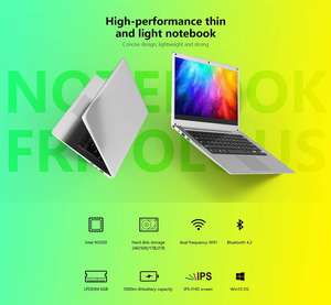 Miniportátil Ultrafino de 14 Pulgadas OEM ODM 144Hz Enchufe Estadounidense Intel Windows 10 Ultrabook de Plástico - Product Image 4