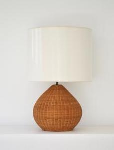 Lampe de table en rotin de style nordique, lampe décorative en bois doré, lampe de table en rotin, décoration de chambre à coucher, salon - Product Image 5