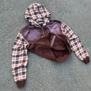 Sweat à capuche pour hommes poids lourd ajustable avec logo personnalisé Produits populaires Fabriqué au Pakistan Col à capuche épais uni en polyester/coton - Product Image 3