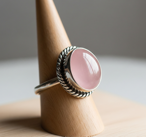 Último diseño personalizado 925 anillo de moda de plata de alta calidad cristal de cuarzo rosa rodio chapado en oro rosa banda de fiesta de boda - Product Image 3