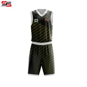 Vente en gros de maillots de basketball en tissu à mailles en polyester à séchage rapide personnalisés pour hommes uniformes de basketball réversibles de haute qualité - Product Image 3