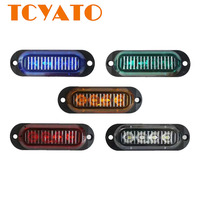 TCYATO Promotion Lampe latérale 4 LED pour camion, Feu de signalisation pour camion de fret, Feu de position latéral 10-30V, Feu de gabarit pour camion, Ampoules LED pour voitures