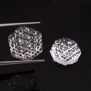 Clear Crystal <b>Quartz</b> Natural Handmade Cushion Cut Color Change Honey Comb Carving Best Quality Custom Size Jewelry Bulk <b>Product</b> - Product Image 3