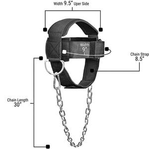 Adjustable Anti-Slip Neoprene Sports <b>Head</b> Harness Workout Training Weightlifting <b>Head</b> Neck Lifting Support - Product Image 3