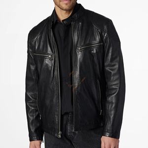 Vestes en cuir unisexe tendance pour l'hiver, décontractées, grandes tailles, coupe-vent, écologiques, avec broderie patchwork sur le devant - Product Image 6