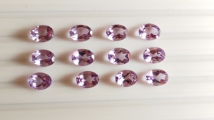 Améthyste rose naturelle de haute qualité en forme d'ovale en vrac 8x10mm pierres coupées en Morganite rose coupe brillante améthyste prix de gros - Product Image 4