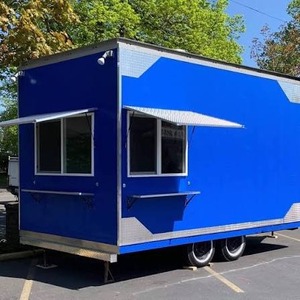 Remolque de Cocina Móvil de 2.8m con Carrocería de Aluminio y Fibra de Vidrio, Eje Único, Alimentación Integrada, Uso en Exteriores, para Snacks, Helados y Comida Rápida - Product Image 4