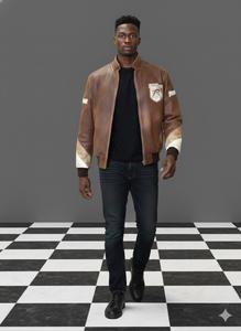 Veste en cuir pour homme hiver 2025, doublée, pour les jeunes d'affaires, grande taille, fermeture éclair, prix bas, cuir de qualité supérieure, état neuf - Product Image 6