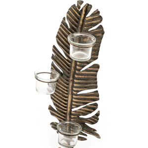 Bougeoir en forme de plume de haute qualité quantité en vrac Vintage Unique Made in India Artisanat Article de vente chaude - Product Image 4