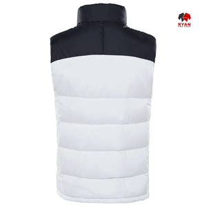 Gilet matelassé sans manches Ryan Pro Gear, veste décontractée d'hiver, col montant et capuche - Product Image 5