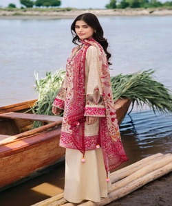 Winterabaya ชุด3ชิ้นสำหรับสตรีมุสลิม, ชุดเดรสสุภาพผ้าลินินชุดมุสลิม - Product Image 4