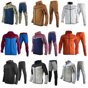 Wholesale Sport Wear <b>Cardigan</b> <b>Hooded</b> Track Suit Sports Tracksuits for <b>Men</b> Sportswear Sweatsuit Set - Product Image 6
