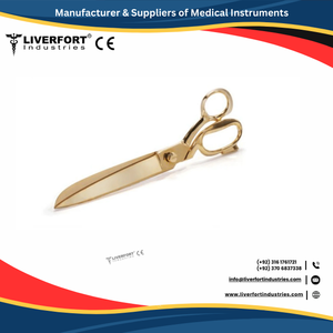 Tijeras ceremoniales de acero inoxidable chapadas en oro manual de alta resistencia de 25 pulgadas para inauguración de corte de cinta y eventos especiales - Product Image 4