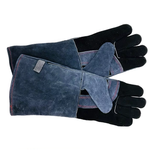 Gants de soudage en cuir de haute qualité, grands gants de soudage en Kevlar, gants en cuir ignifugés résistants à la chaleur pour soudeurs - Product Image 2