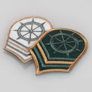 Bullion Handmade Embroidered Dress Badge Wholesale Uniform Rank Patches Accessory - Product Image 2