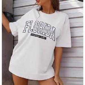 Camiseta de punto para mujer con etiqueta personalizada 100% algodón para mujer camisetas impresas personalizadas para mujer con decoración de letras - Product Image 4