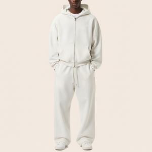 Ensemble de survêtement unisexe personnalisé style streetwear avec logo délavé à l'acide, 100 % coton, commandes en gros - Product Image 6
