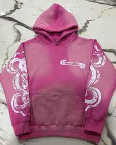 Vente en gros poids lourd logo personnalisé Boxy sweats à capuche surdimensionnés pour hommes épaule tombante sweats à capuche sérigraphié strass à capuche 2025 - Product Image 5