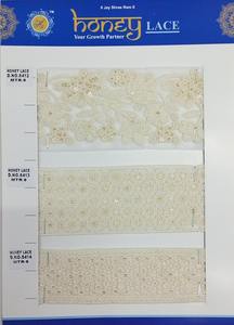 ลูกไม้ปักลายดอกไม้สีดำหรูหราที่มีรายละเอียดที่ซับซ้อนเหมาะสำหรับการสร้างชุดเจ้าสาวที่มีความซับซ้อนสวมใส่ตอนเย็น - Product Image 2