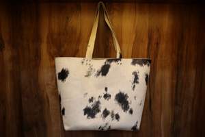 Bolso de mano bohemio para mujer con estampado de animales de cuero genuino único Diseño elegante y espacioso Asa de hombro Elección multicolor - Product Image 5