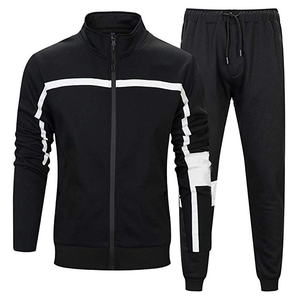 Conjunto Deportivo de Moda para Hombre, Talla Grande, 100% Algodón, Transpirable, de Secado Rápido, Cortavientos, Ropa para Correr - Product Image 1