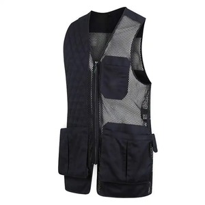 Chaleco de trabajo con múltiples bolsillos Cordura para hombre, ropa de invierno reflectante transpirable para fotógrafos, pescadores, cazadores con diseño de malla - Product Image 5