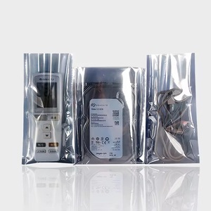 Bolsas de protección antiestática plateadas grises resellables con cierre zip ESD para electrónica, PCB, reacondicionamiento de portátiles y reciclaje. - Product Image 1