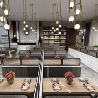 Cloisons de table de restaurant, séparateurs de café, séparations de sièges, cloisons en acier inoxydable 304, écrans en verre et en métal
