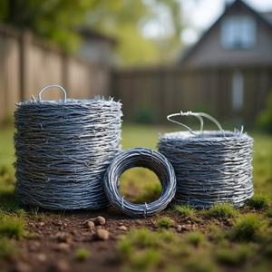 1.7mm Galvanized Barbed <b>Wire</b> for Fencing & <b>Trellis</b> Gates - Product Image 3