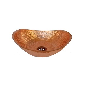 Nouvelle vente cuivre éviers cuivre personnalisé cuivre empilé aileron lavabos taille personnalisée forme couleur - Product Image 5