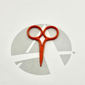 Tijeras de Bordado Mini de Acero Inoxidable al por Mayor, Color Naranja Cálido, Recubiertas, Afiladas, para Cortar Hilo, Herramienta de Costura y Manualidades - Product Image 1