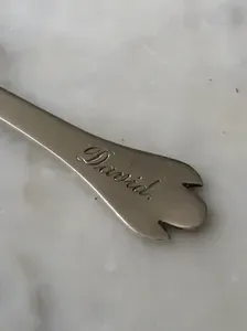 Cuchara de boda de diseño Simple de acero inoxidable hecha a mano de La India para postres, utensilios de cocina, restaurante, juegos de cucharas de comida de mesa - Product Image 5