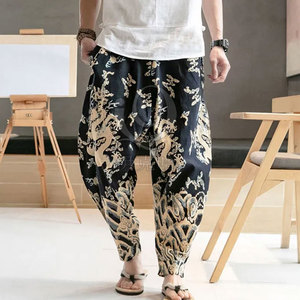 Pantalon de jogging imprimé de coupe décontractée avec des matériaux doux et des motifs élégants Pantalon de jogging imprimé - Product Image 4