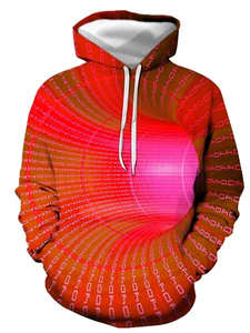 Sudadera con capucha de manga larga para hombre, sudadera con estampado 3D de ilusión óptica, sudaderas con capucha de talla grande - Product Image 6