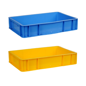 Caja de plástico 5016 sin agujero, precio al por mayor, cajas de plástico para verduras, caja de cosecha de gran capacidad, diseño Rectangular - Product Image 1