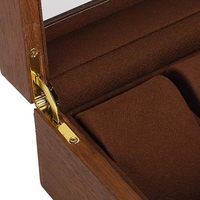 Boîte à montres en bois faite à la main de haute qualité, boîte à bijoux avec couvercle en verre, organisateur, présentoir pour bracelets et montres, designs personnalisés