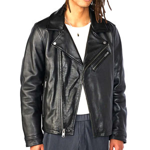 Chaqueta de Cuero Sintético con Cremallera para Hombre, Talla Grande, a la Moda, para Invierno, Impermeable, Transpirable, con Logotipo Frontal, Estilo Urbano, Oferta 2025 - Product Image 1