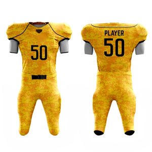 Uniforme de football américain personnalisé de haute qualité vente en gros ensemble de maillots de sublimation à manches courtes pour adultes enfants équipe de jeunes - Product Image 1