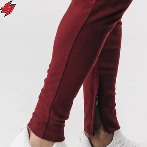 Men's High Quality Maroon Joggers <b>Pants</b> Large Size 5XL 310gsm Fleece Corduroy Sweatpants Mid Waist Stacked Style Quality Men's - Product Image 2